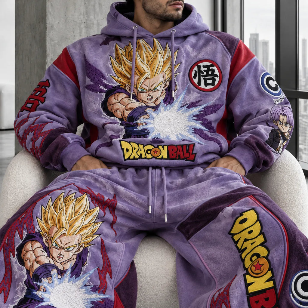 Unisex Oversized Casual Anime-print Hoodie