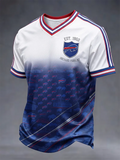 Men's Casual Football Short-Sleeve T-Shirt