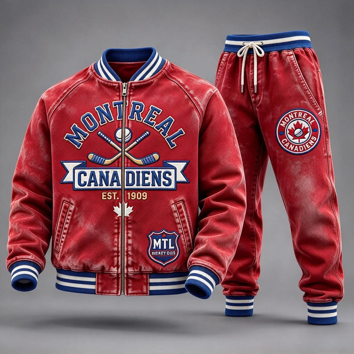 Men's Vintage Ice Hockey 2-Piece Set