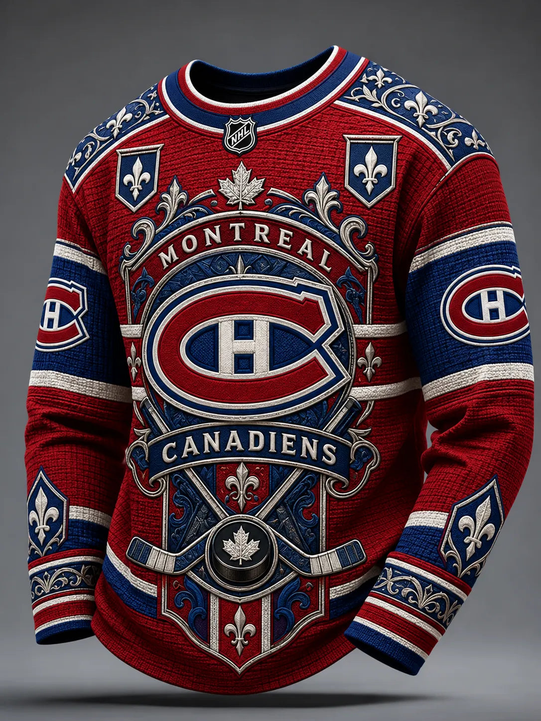 Men's Hockey Print Sweatshirt