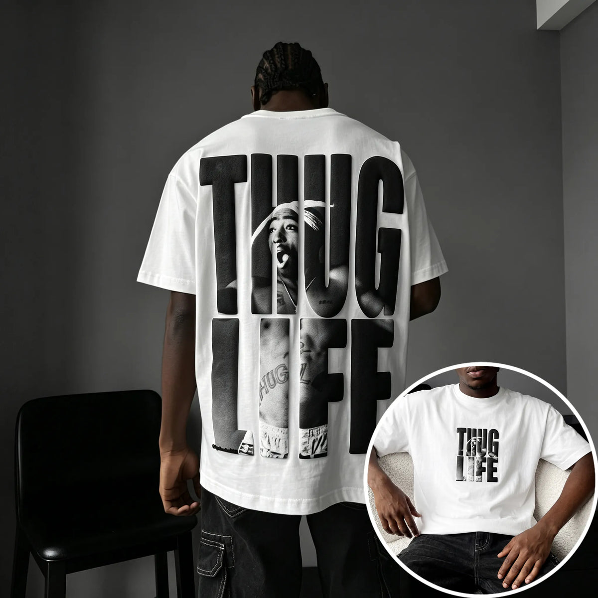 Unisex West Coast Legend Print Short-Sleeve T-Shirt