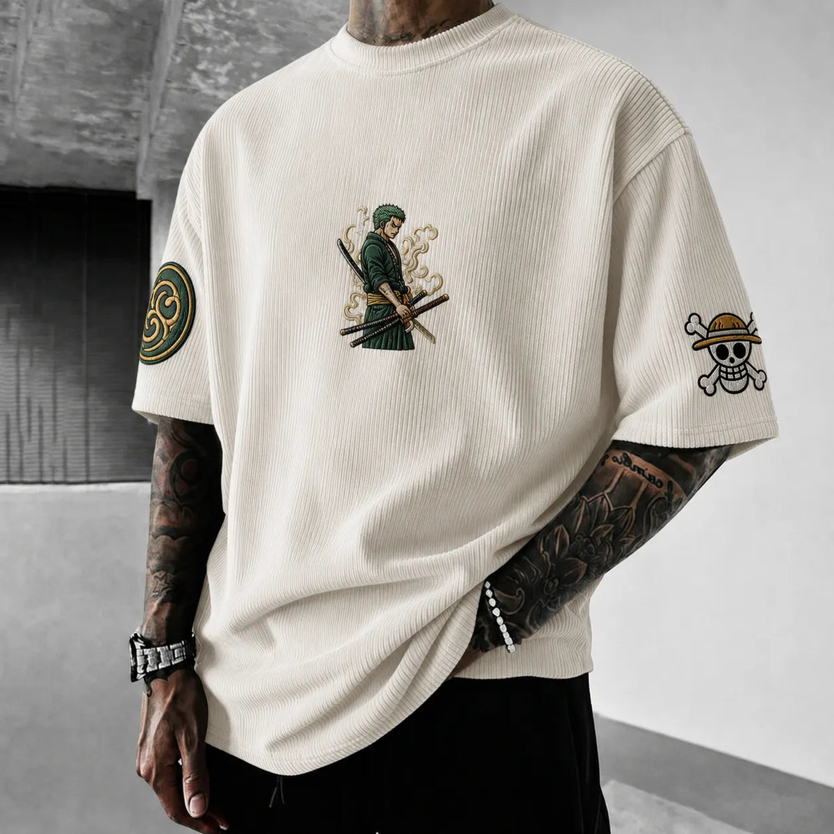 Unisex Anime-Style Retro Oversized T-Shirt
