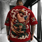 Unisex Anime-Style Retro Oversized T-Shirt