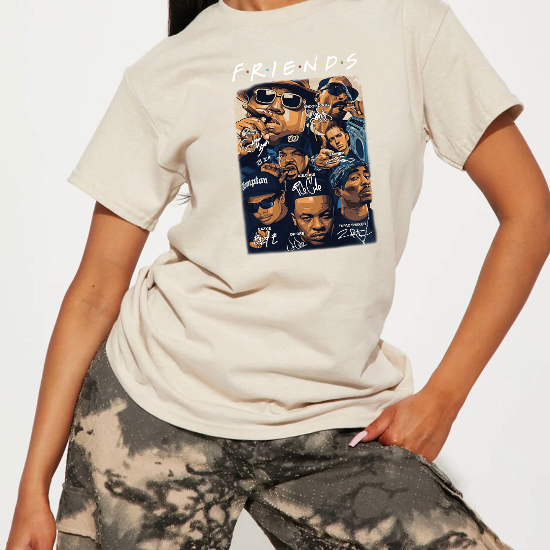 Rapper All Star Friends Funny Hip Hop T-shirt