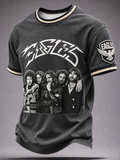 Men's Music Print T‐Shirt