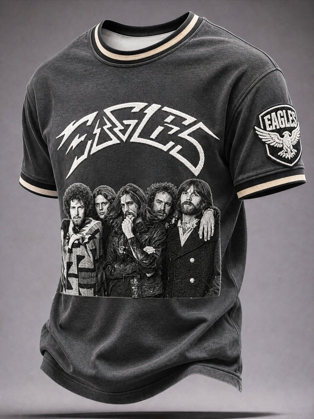 Men's Music Print T‐Shirt