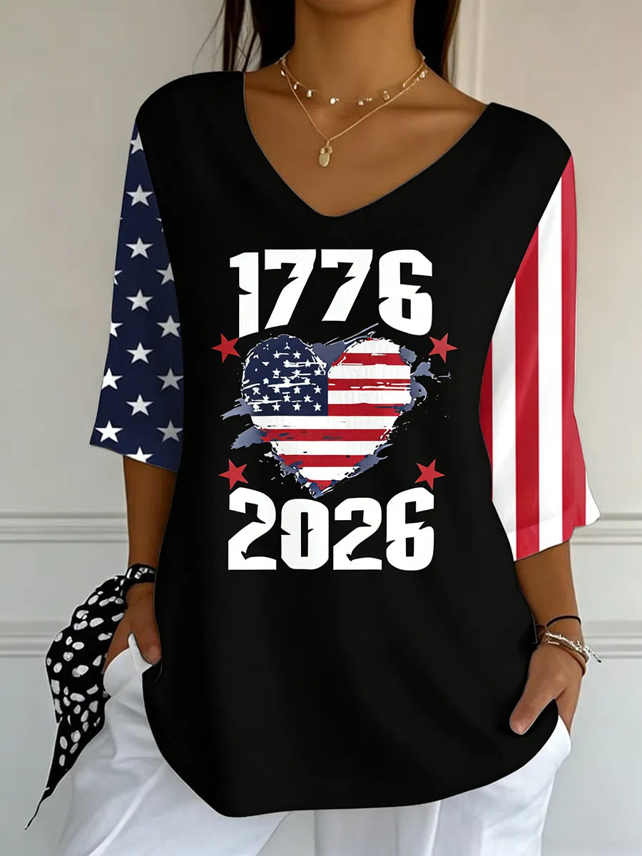 Retro 250th Anniversary Print T-Shirt