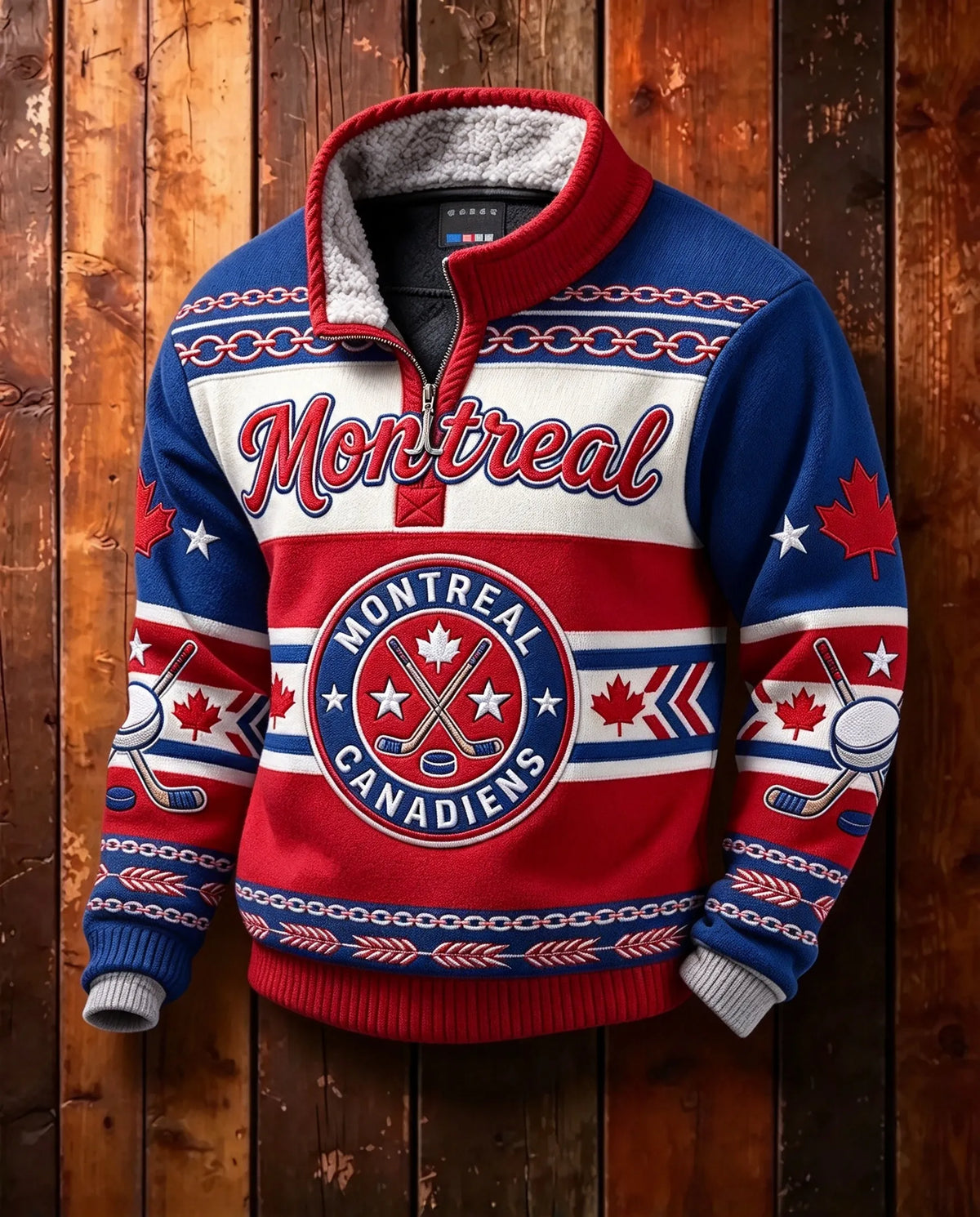 Men's Vintage Ice Hockey Sweatshirt