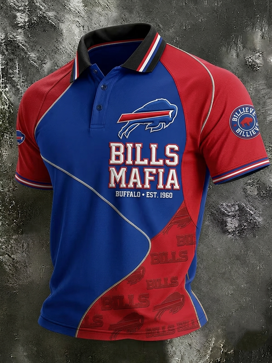 Men's Football Short-Sleeve Polo Shirt