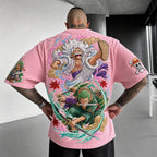 Unisex Anime-Style Retro Oversized T-Shirt
