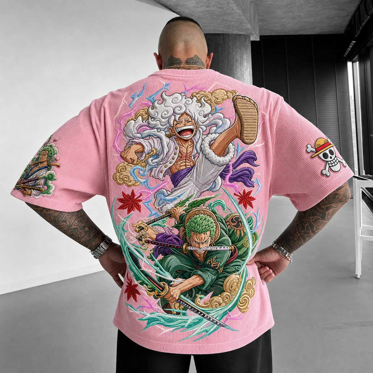Unisex Anime-Style Retro Oversized T-Shirt