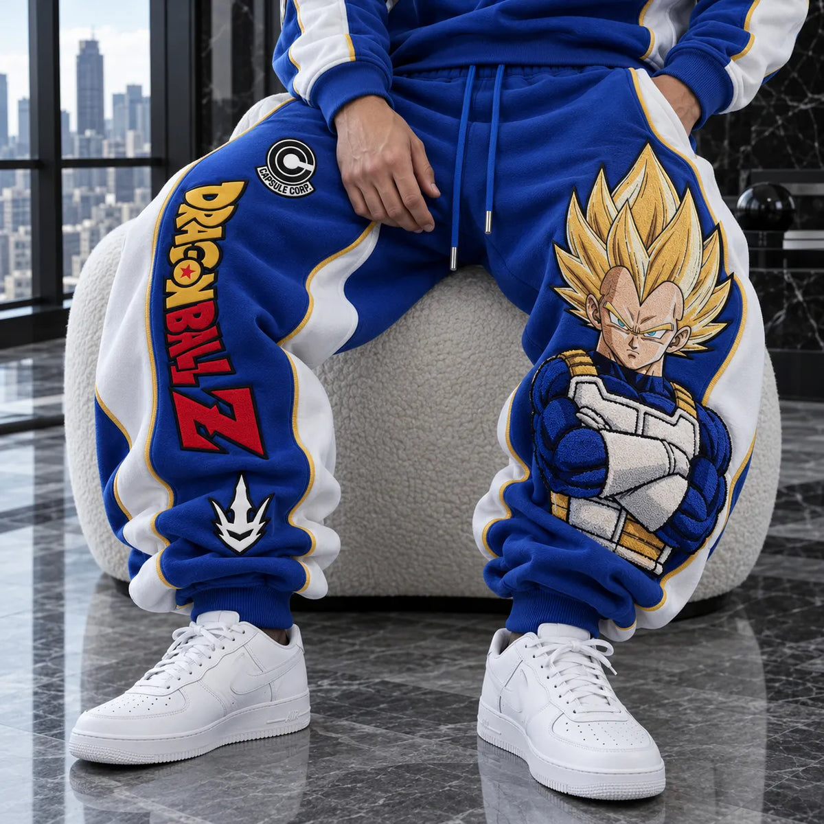 Unisex Loose-fit Casual Lantern-style Sweatpants