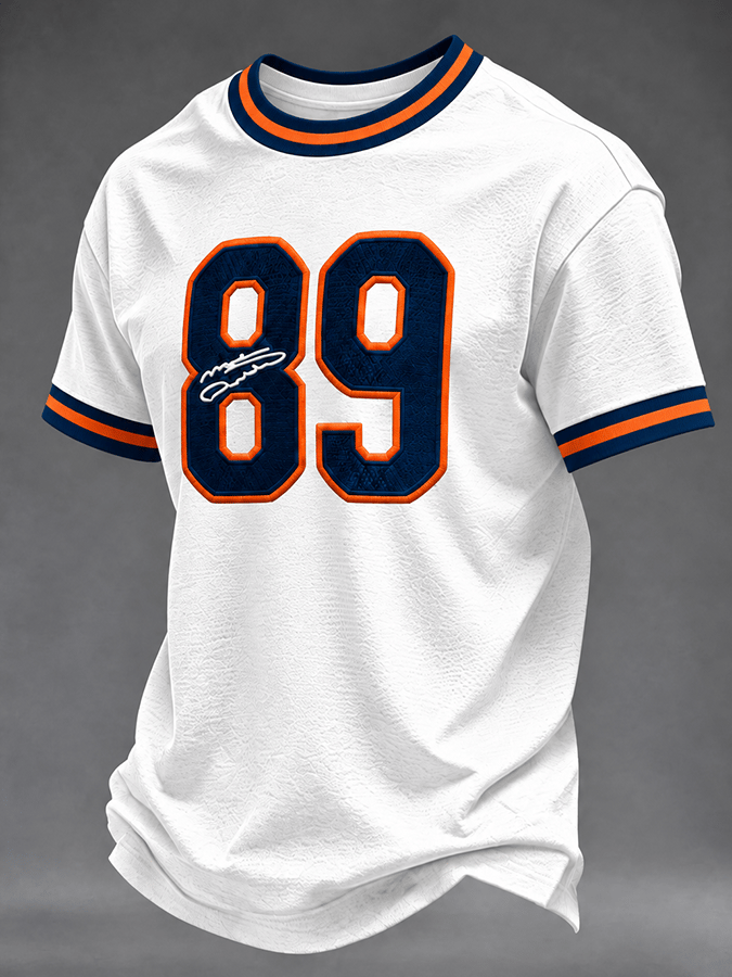 Men's Retro Print Short-Sleeve T-Shirt