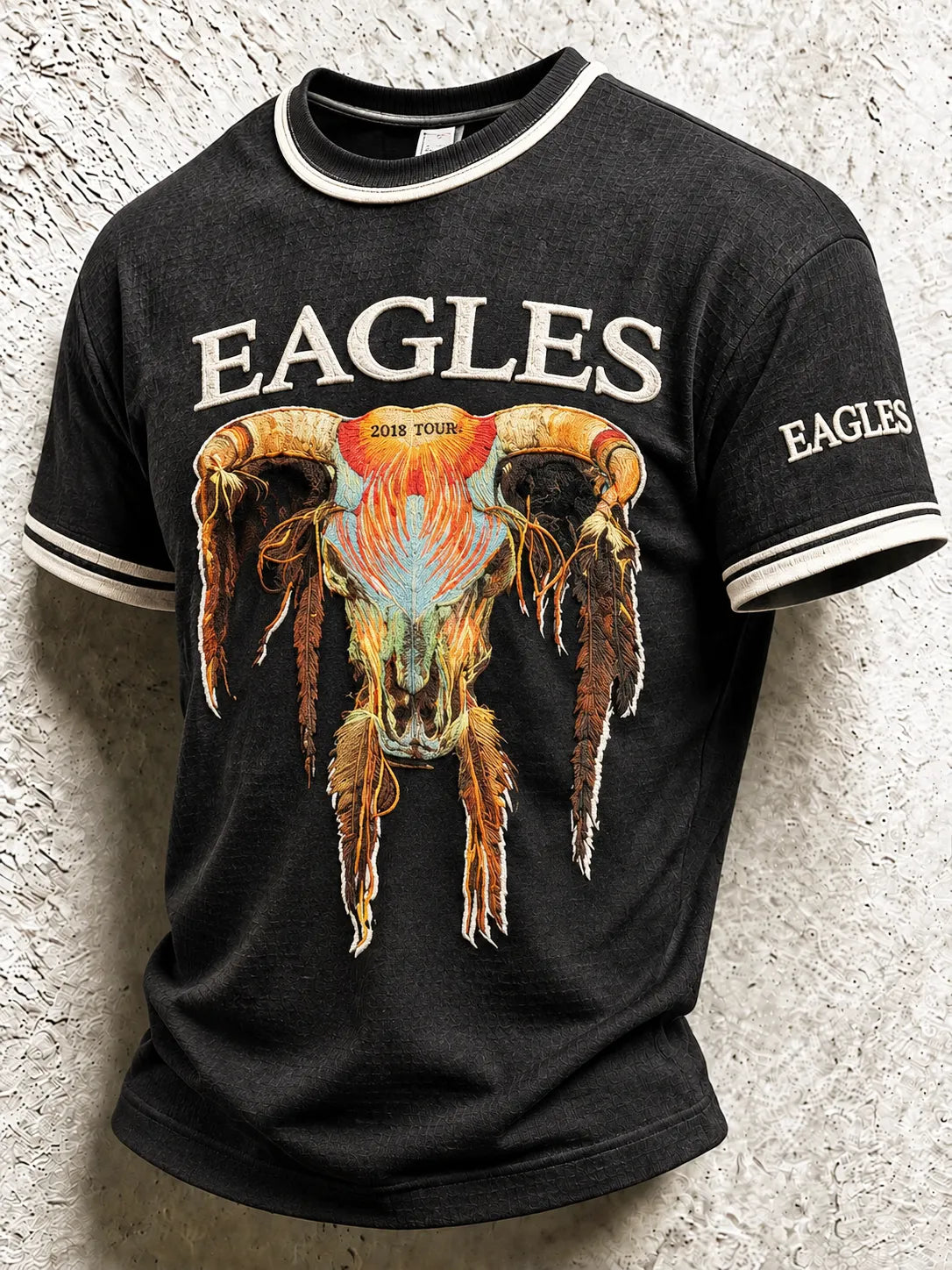 Men's Music Print T‐Shirt