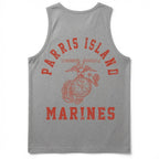 Menswear Soft Outdoor Fabric Parris Island Marines Tank Top