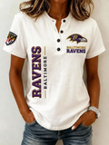 Women's Football Print Shirt
