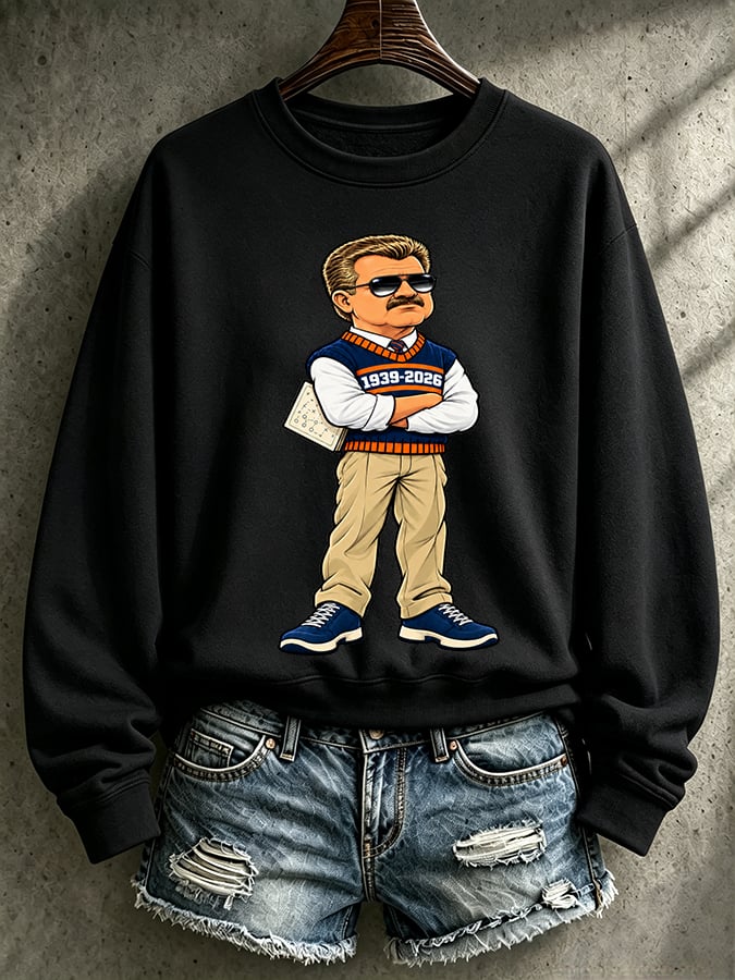 Women's Casual Printed Long-Sleeve Sweatshirt