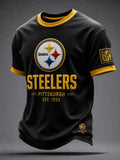 Men's Casual Football Print Short Sleeves T-Shirt