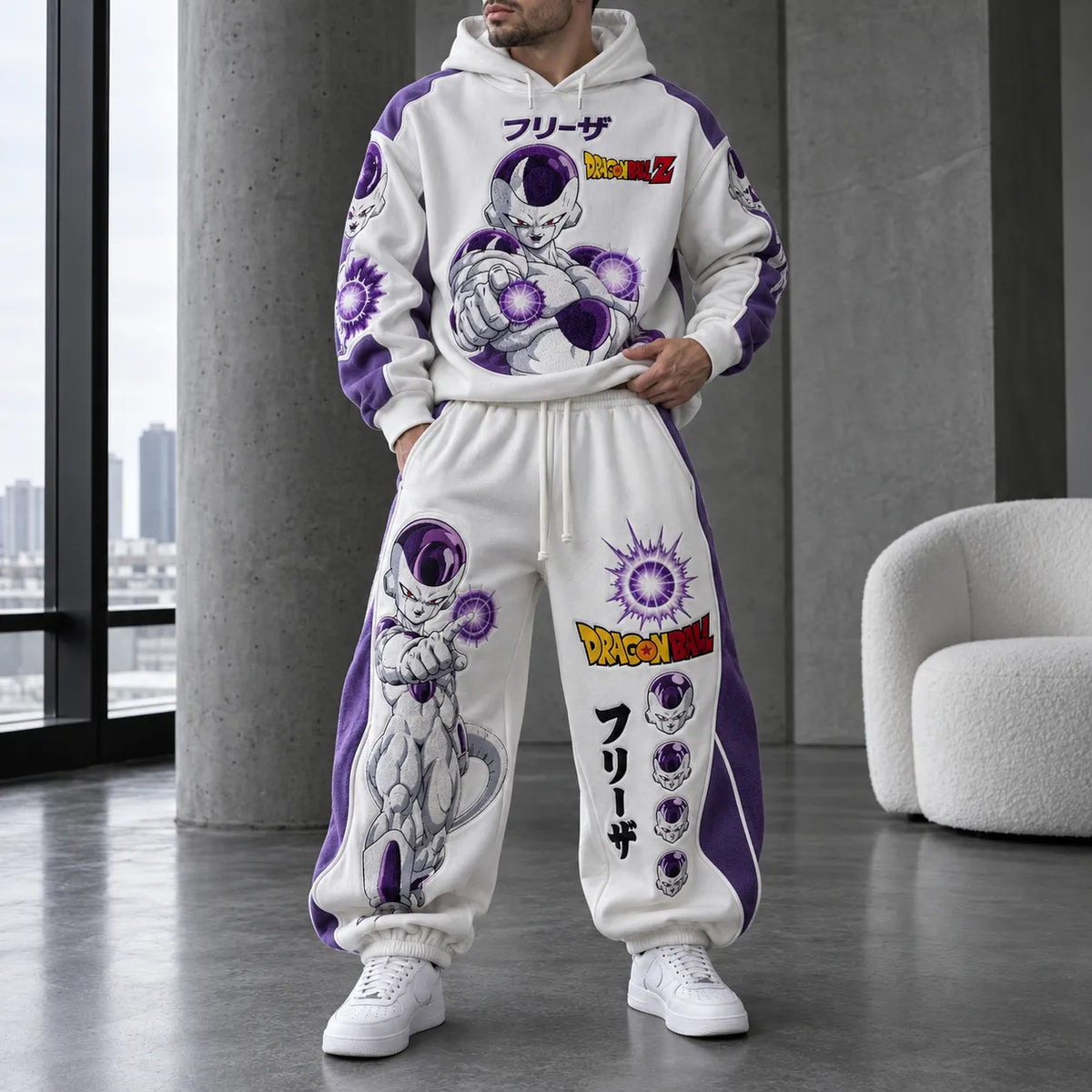 Unisex Oversized Casual Anime-print Hoodie