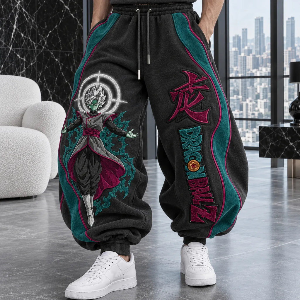 Unisex Loose-fit Casual Lantern-style Sweatpants