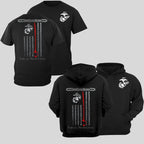Gildan Unisex US Marines Graphic T-Shirt & Hoodie