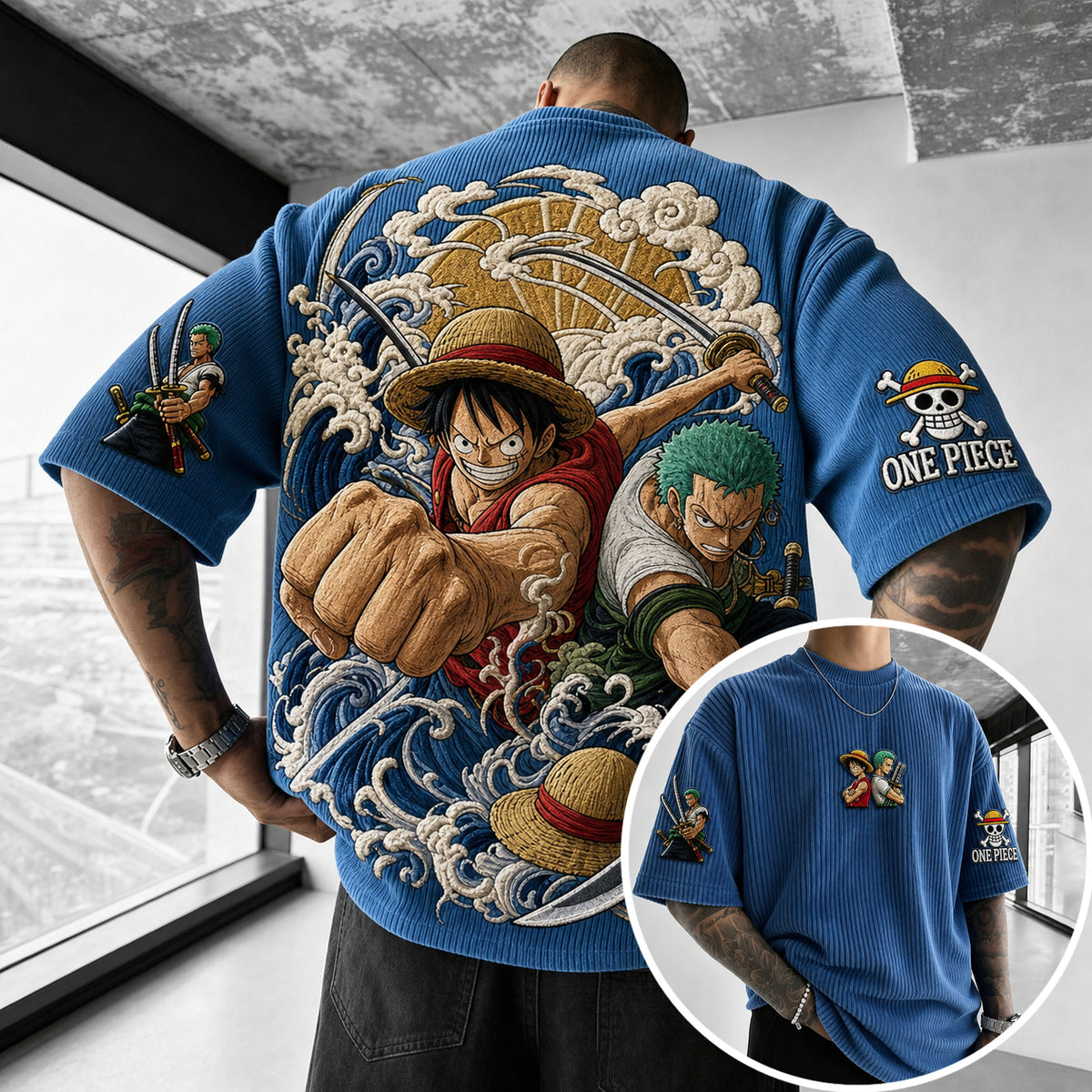 Unisex Anime-Style Retro Oversized T-Shirt