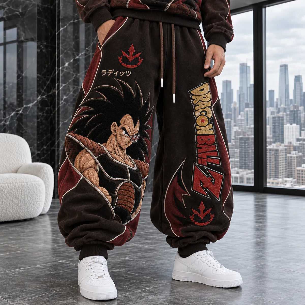 Unisex Loose-fit Casual Lantern-style Sweatpants