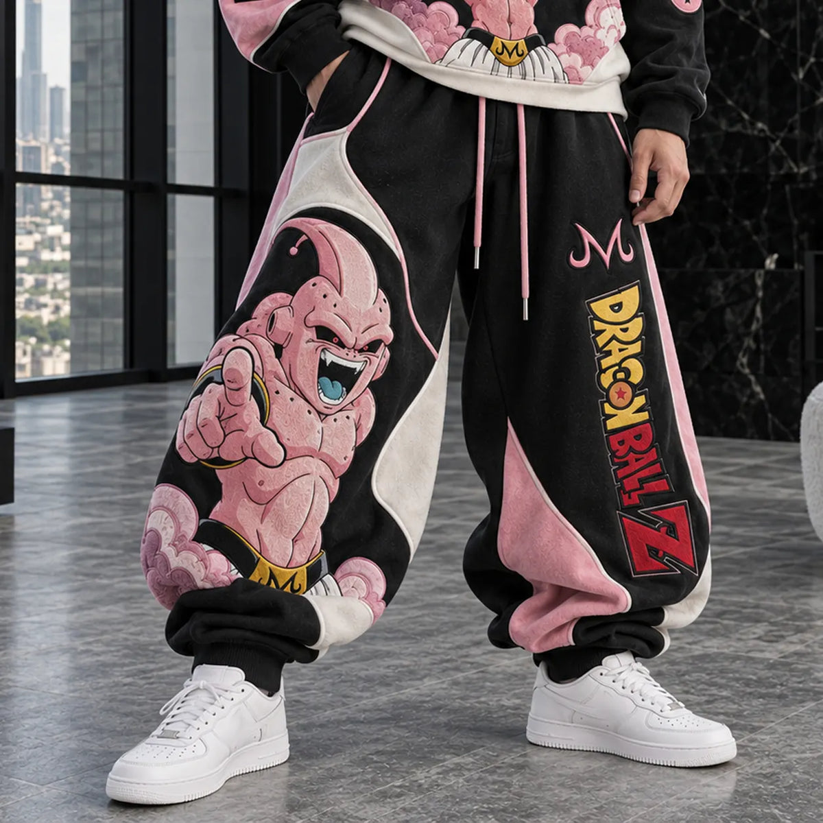 Unisex Loose-fit Casual Lantern-style Sweatpants
