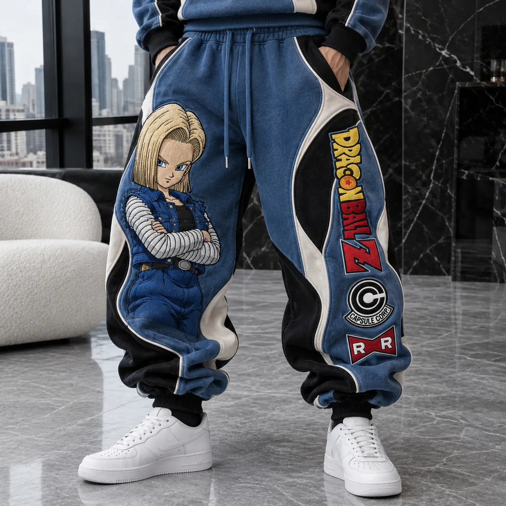 Unisex Loose-fit Casual Lantern-style Sweatpants