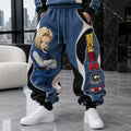 Unisex Loose-fit Casual Lantern-style Sweatpants