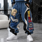 Unisex Loose-fit Casual Lantern-style Sweatpants