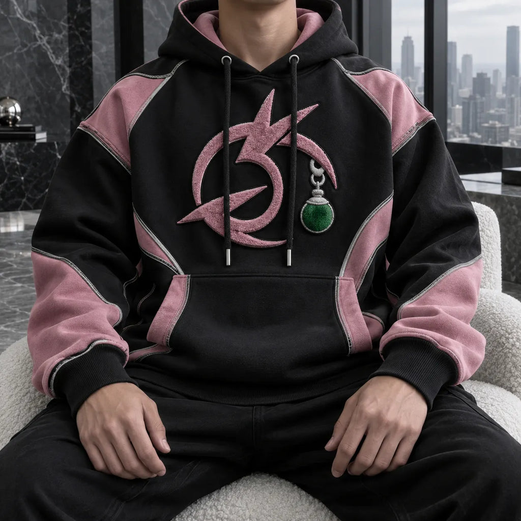 Unisex Oversized Casual Anime-print Hoodie