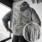 Unisex Oversized Casual Anime-print Corduroy Hoodie