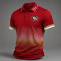 Men's Football Print Polo Shirt