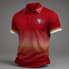 Men's Football Print Polo Shirt