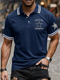 Men's Football Short-Sleeve Polo Shirt