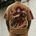 Unisex Anime-Style Retro Oversized T-Shirt