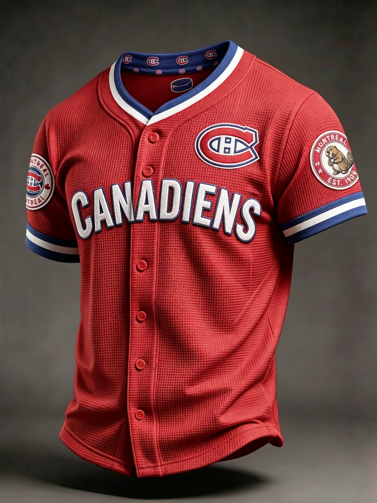 Men's Ice Hockey Fan Print Sports Jersey