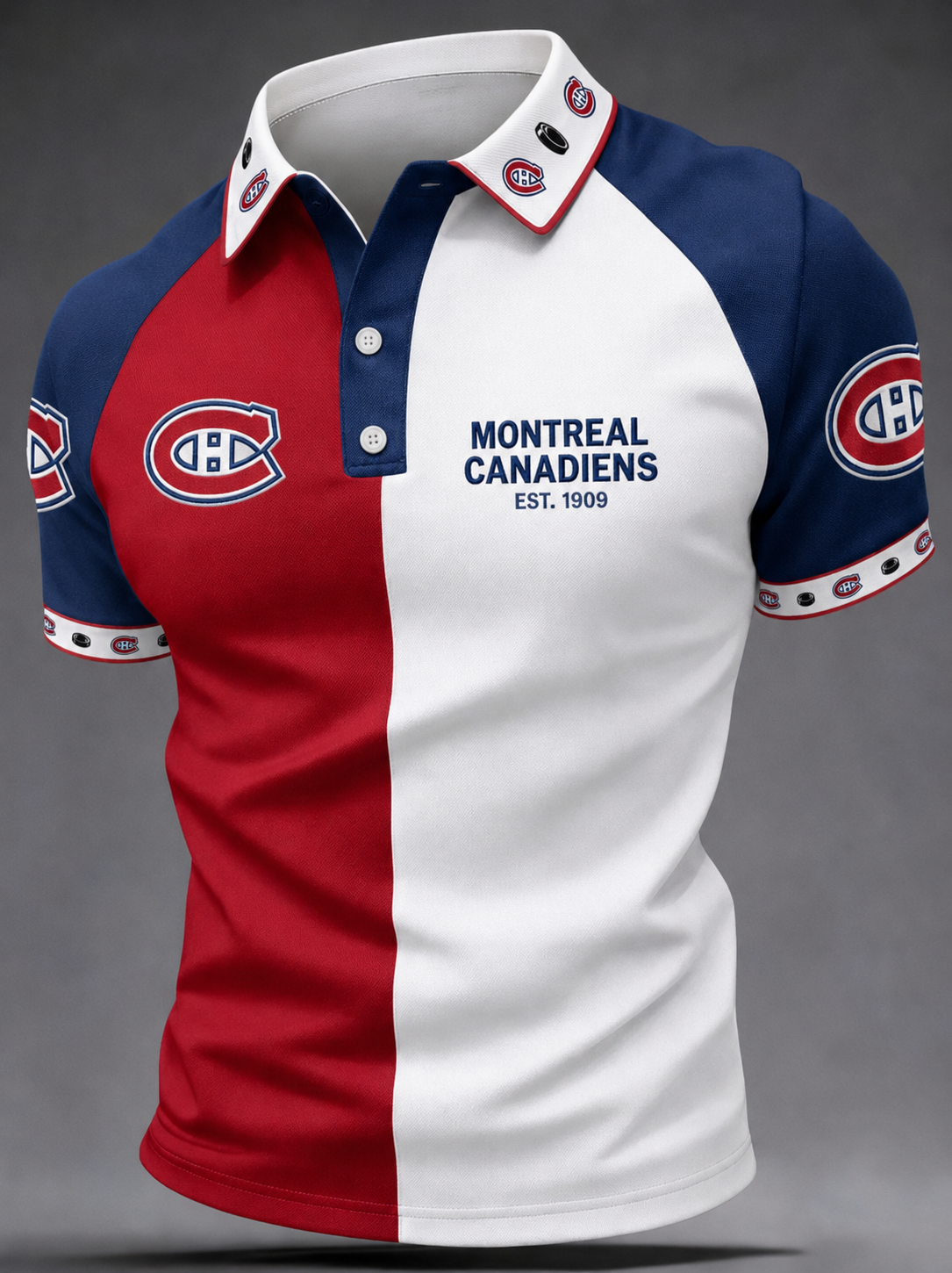 Men's Ice Hockey Fan Polo Shirt