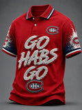 Men's Hockey Printed Polo Shirt