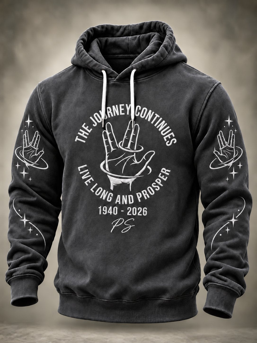Men's Casual Commemorative-Edition Print Hoodie