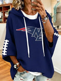 Women's Football Crew-Neck Long-Sleeve Sweatshirt