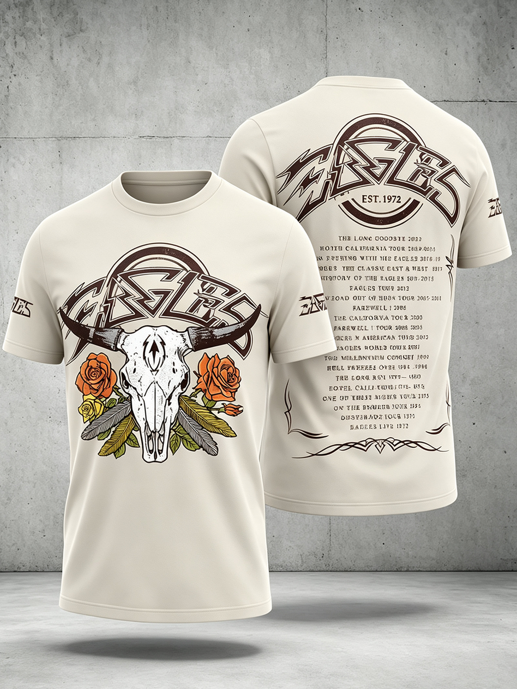 Men's Music Print T‐Shirt