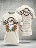 Men's Music Print T‐Shirt