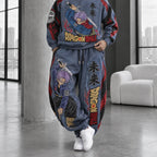 Unisex Loose-fit Casual Lantern-style Sweatpants