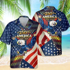 Retro Hawaii 250 Years of Freedom 1776 - 2026 Eagle Patriotic Shirt Statue Of Liberty, US Flag, Liberty Bell, 250th Anniversary Hawaiian Shirt 9I4