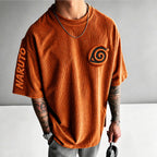 Unisex Anime-Style Retro Oversized T-Shirt