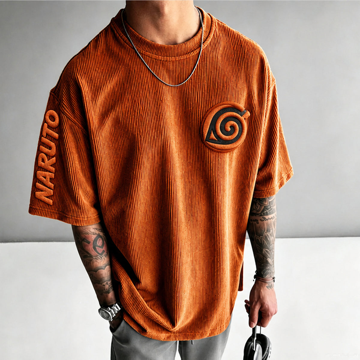Unisex Anime-Style Retro Oversized T-Shirt
