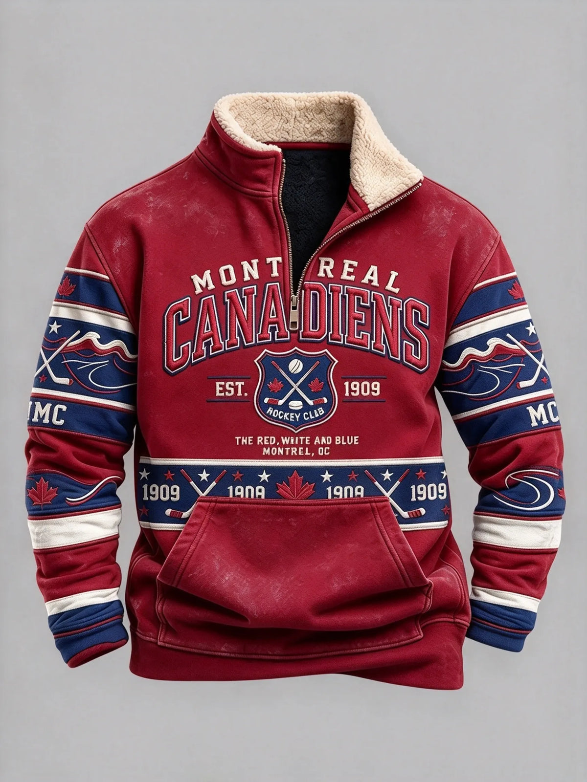 Men's Vintage Ice Hockey Sweatshirt