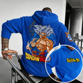 Unisex Oversized Casual Anime-print Corduroy Hoodie